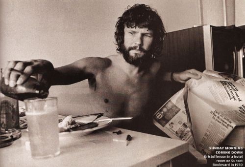 Kristofferson desayunaba cerveza en 1970