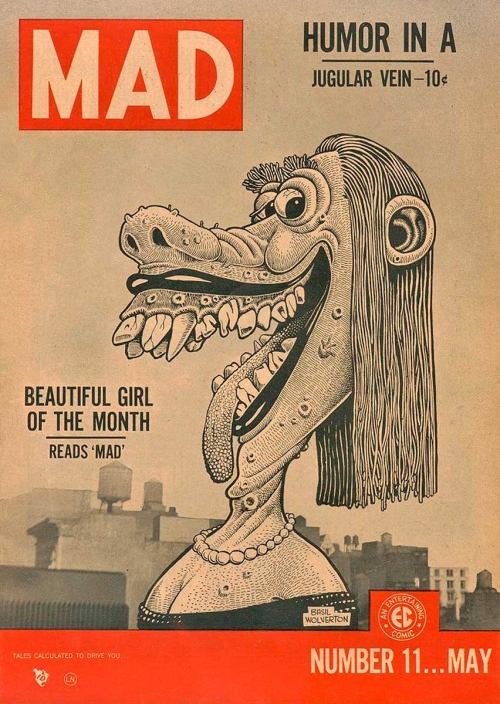Basil Wolverton era ya un comprometido cristiano evangélico cuando dibujó aquella portada de la revista MAD