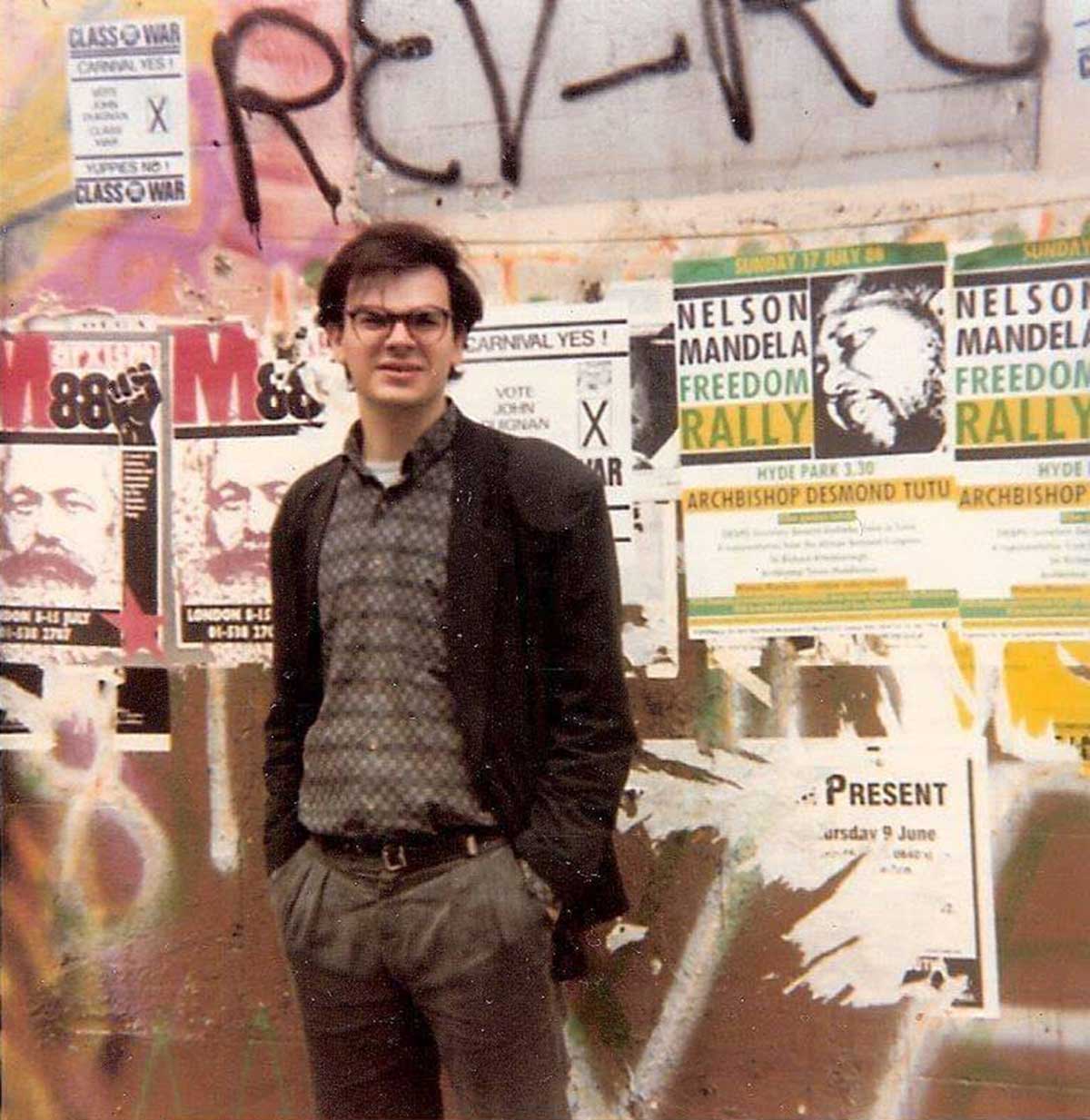 José de Segovia Barrón en Londres en 1988