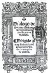 Primera edición del Diálogo de Doctrina Cristiana Primera edición del Diálogo de Doctrina Cristiana