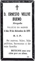 MUERE EL LETRADO Y POETA ERNESTO VELLVÉ (1902+1971)
